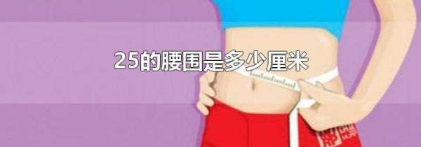 25的腰围是多少厘米