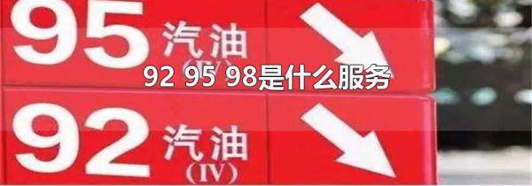 92 95 98是什么服务