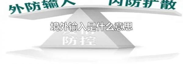 境外输入是什么意思