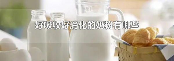 好吸收好消化的奶粉有哪些