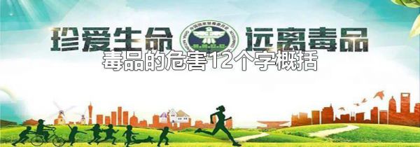 毒品的危害12个字概括