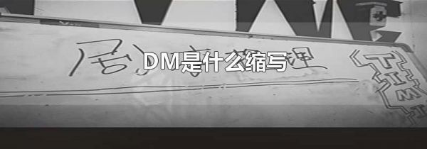 DM是什么缩写