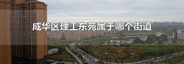 成华区理工东苑属于哪个街道