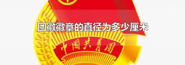 团徽徽章的直径为多少厘米