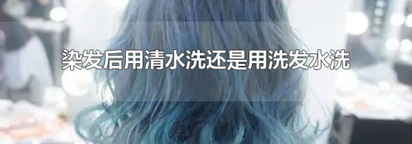 染发后用清水洗还是用洗发水洗