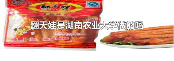 翻天娃是湖南农业大学做的吗