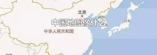 中国地图像什么