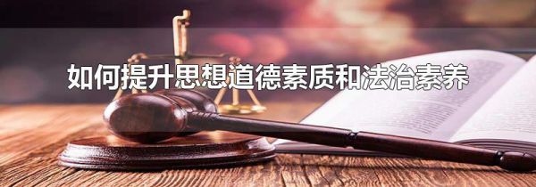 如何提升思想道德素质和法治素养