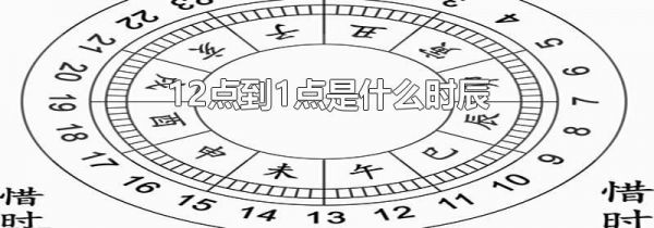 12点到1点是什么时辰