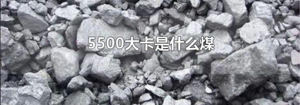 5500大卡是什么煤