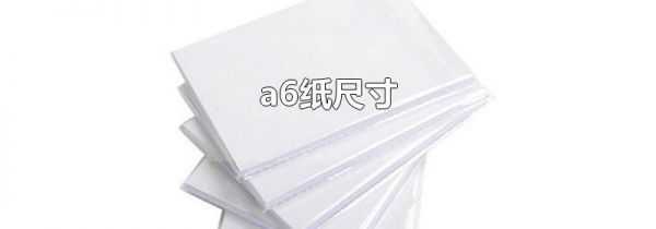 a6纸尺寸