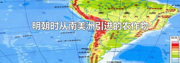 明朝时从南美洲引进的农作物