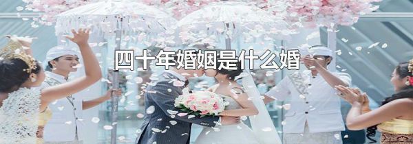 四十年婚姻是什么婚
