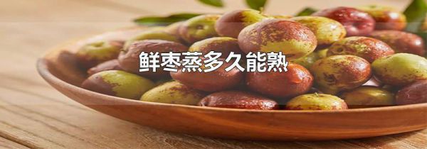 鲜枣蒸多久能熟
