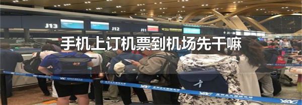 手机上订机票到机场先干嘛
