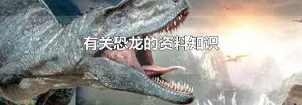 有关恐龙的资料知识