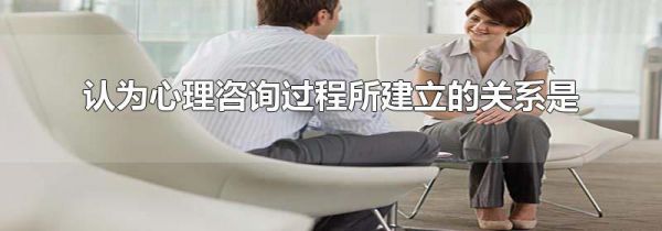 认为心理咨询过程所建立的关系是