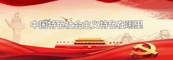 中国特色社会主义特色在哪里