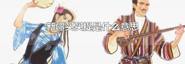 新疆买买提是什么意思