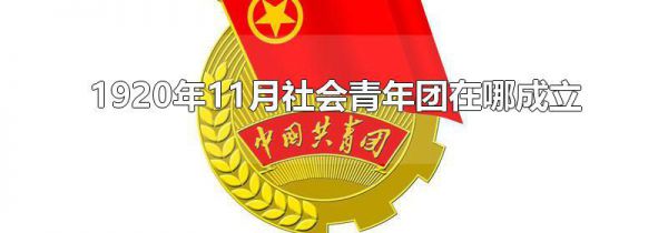 1920年11月社会青年团在哪成立