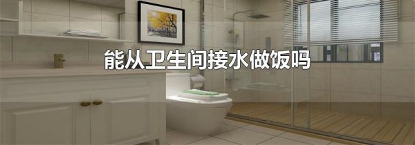 能从卫生间接水做饭吗