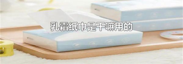 乳霜纸巾是干嘛用的