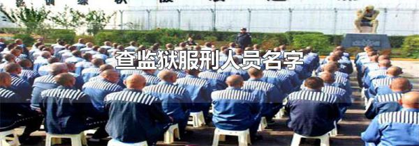 查监狱服刑人员名字