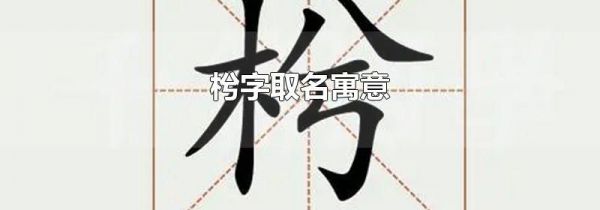 枍字取名寓意