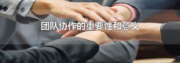 团队协作的重要性和意义
