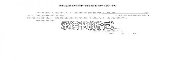 承诺书的格式