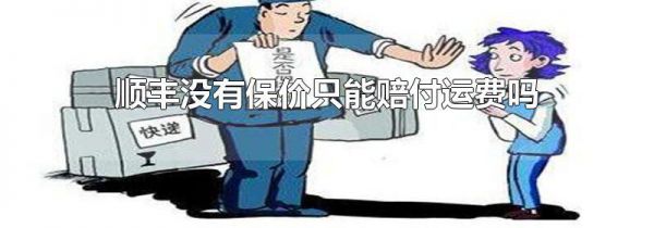 顺丰没有保价只能赔付运费吗