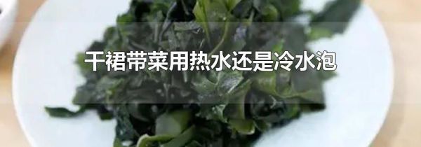 干裙带菜用热水还是冷水泡