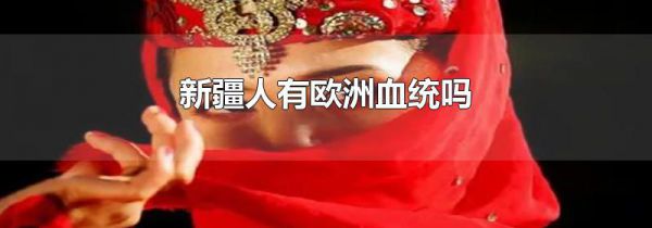 新疆人有欧洲血统吗
