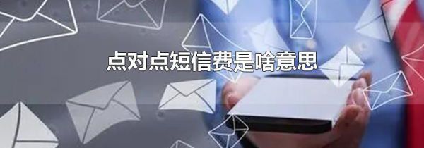 点对点短信费是啥意思