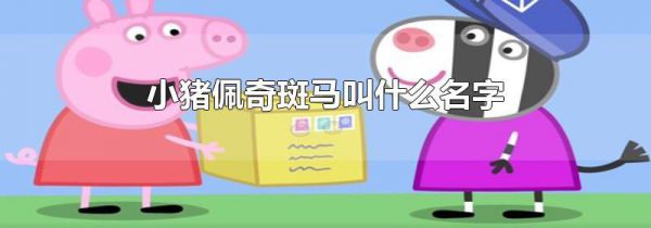 小猪佩奇斑马叫什么名字