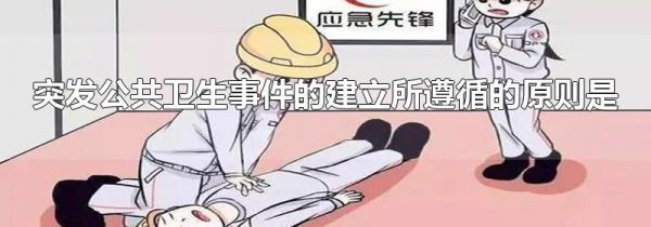 突发公共卫生事件的建立所遵循的原则是