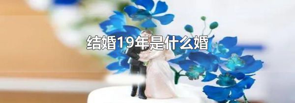 结婚19年是什么婚