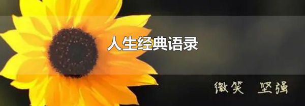 人生经典语录