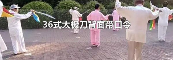 36式太极刀背面带口令