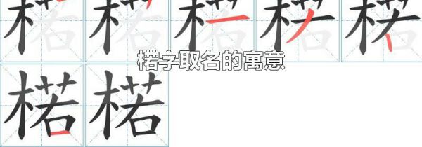 楉字取名的寓意