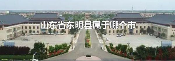 山东省东明县属于哪个市