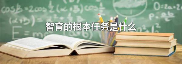 智育的根本任务是什么