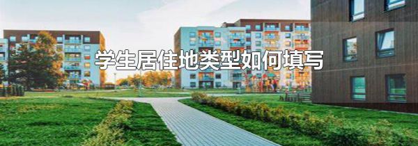 学生居住地类型如何填写