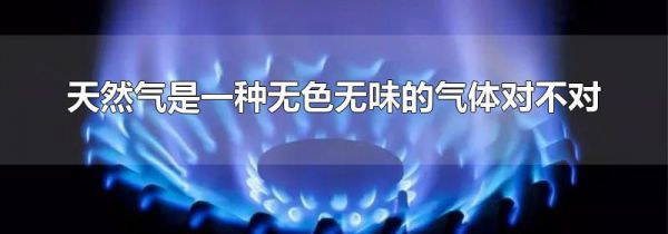 天然气是一种无色无味的气体对不对