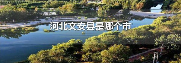 河北文安县是哪个市