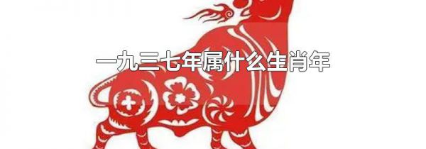一九三七年属什么生肖年