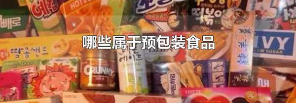 哪些属于预包装食品