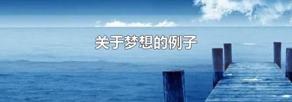 关于梦想的例子