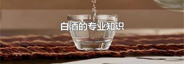 白酒的专业知识