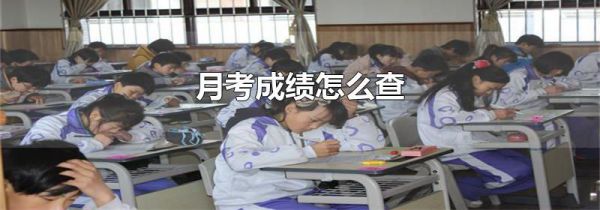 月考成绩怎么查
